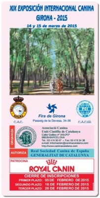 XIX EXPOSICIÓN INTERNACIONAL CANINA GIRONA 2015